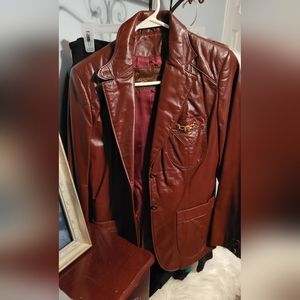 Vintage Etienne Aigner leather jacket
